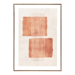 Mina Lærredsprint,  canvas, beige/brun, No.250 x 70 cm