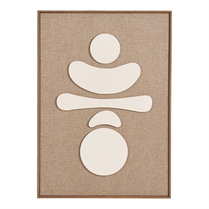 Diva Relief Vægdekoration - Relief vægdekoration, brun/beige 50x70 cm