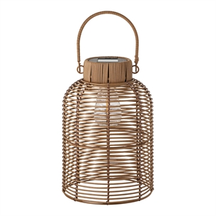 Brentford Lampe, Natur, integreret solceller - 20x20x30,5 cm