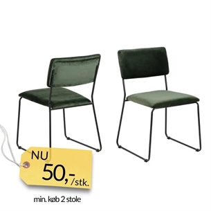 Cornelia Stol - Skovgrøn (OBS: 2 stk. tilbage - SKAL AFHENTES I HORSENS)