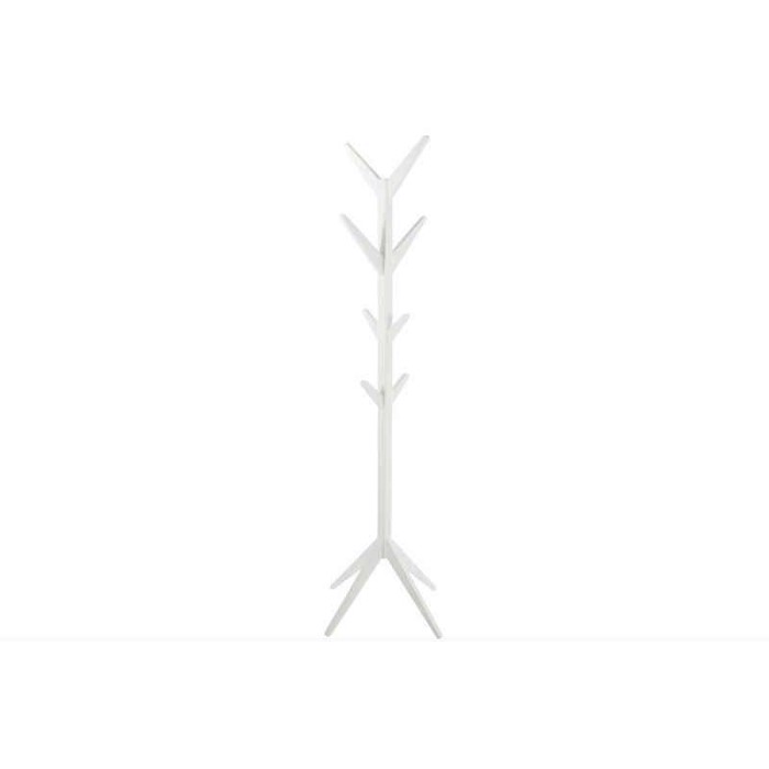 Stumtjener - Hvid lakeret træ - L:42 B:42 H:178 cm.