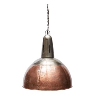 Loftlampe - Sølv og kobber Look - Ø:40 x 46 cm. 