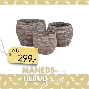 Tivoli Kurve - sæt af 3 stk., grå