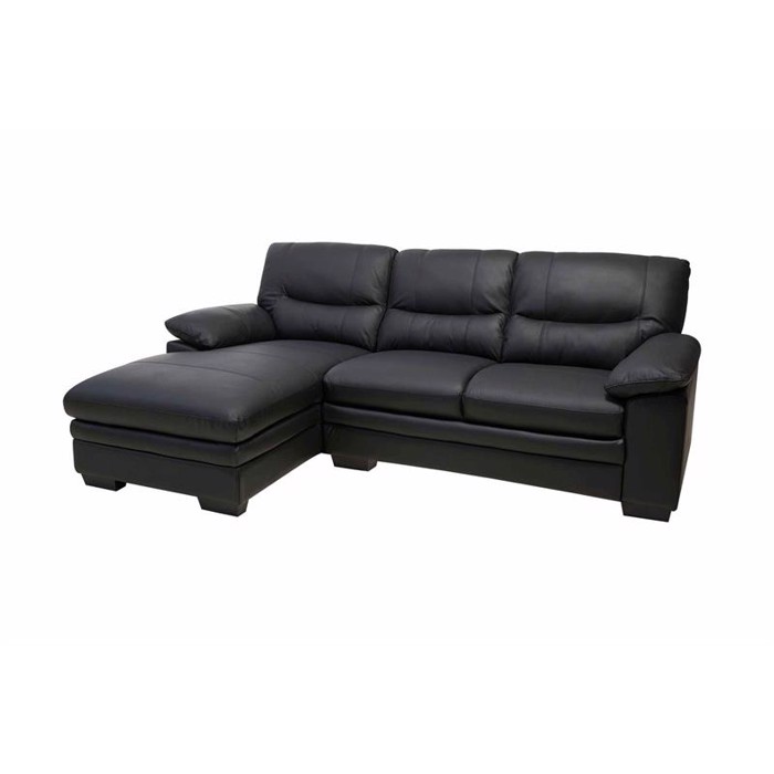 Moby Chaiselong sofa - ÆGTE LÆDER -  L: 228 x B:154 cm. Højde  88 cm.