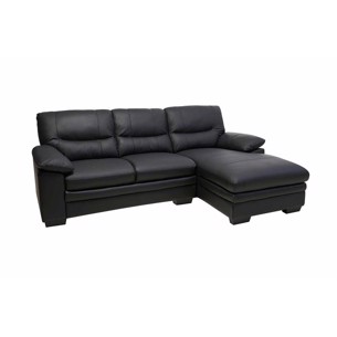 Molly Chaiselong sofa - ÆGTE LÆDER -  L: 228 x B:154 cm. Højde  88 cm.