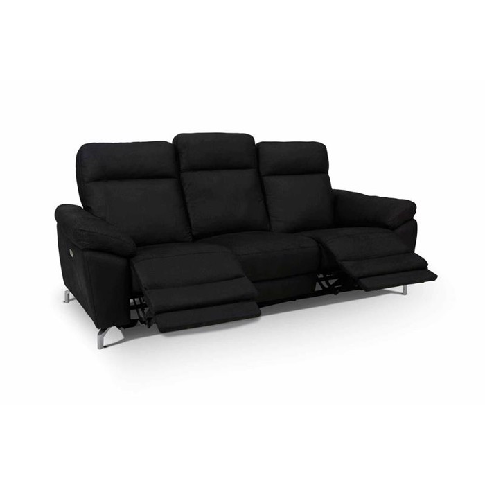 Selesta 3 pers. Sofa - Sort STOF - sofa med el funktion i ryg og skammel.