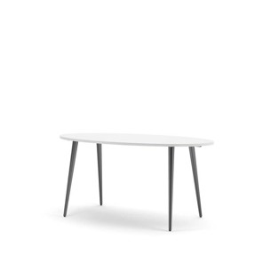 Oslo Spisebord - Sort/hvid - L:160 x B:80 cm. Højde 75 cm.