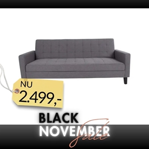 Milton Sovesofa (grå) - D:85/109 x L: 180/204 cm.