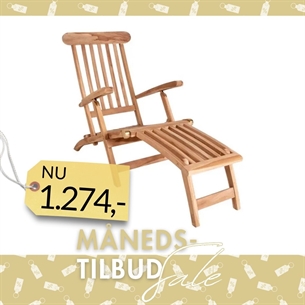 Dækstol i teak træ  