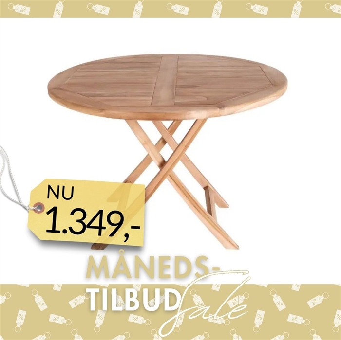 Oviedo havebord - Ø 100 cm.