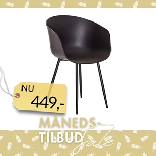 Roda Spisebordsstol Sort. 