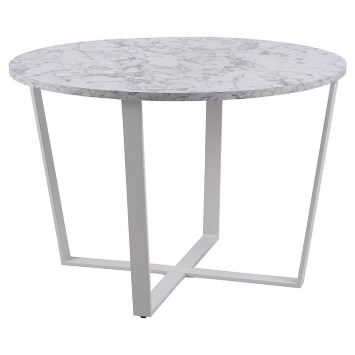 Amble spisebord - Hvid marmor print 