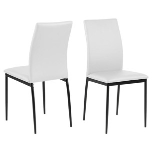 Demina spisebordsstol - Hvid pu læder