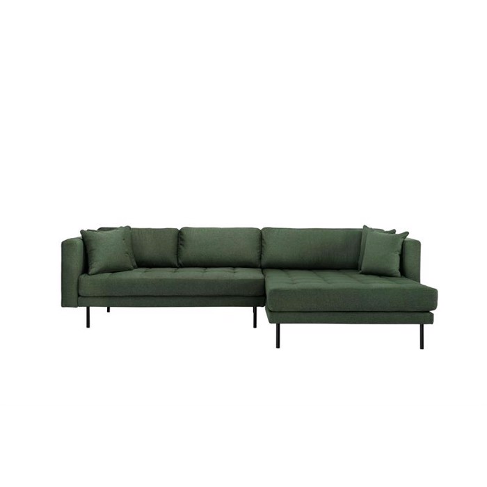 Matteo vendbare chaiselong sofa - Grøn stof 