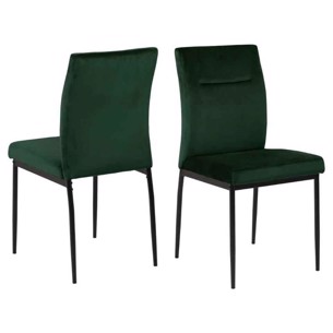  Demi Spisebordsstole i Mørkegrøn stof 