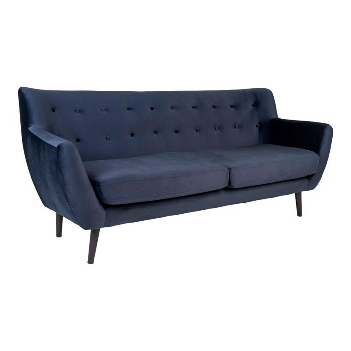 Monte sofa - Blå velour 
