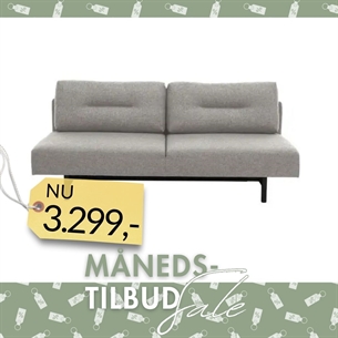 Malling Sovesofa – Lysegrå Spirit Stof & Udtræksseng