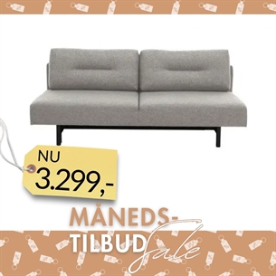 Malling Sovesofa – Lysegrå Spirit Stof & Udtræksseng