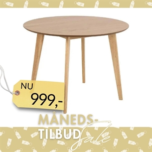 Roxby spisebord - Ø 105 cm - Eg