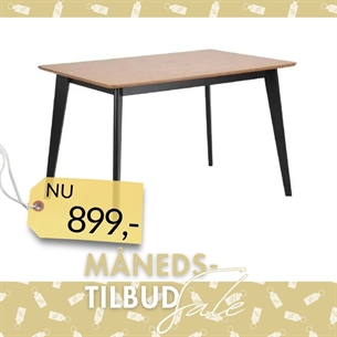 Roxby spisebord | Eg og sort | L:120 B:80 H:76 cm