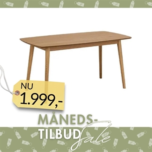 Nagano spisebord  L:150 B:80 - oliebehandlet Eg