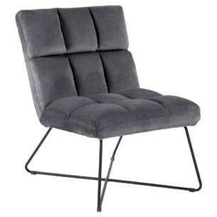 Alba Lounge stol | Vælg mellem 3 farver velour 