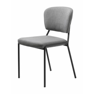 Brantford spisebordsstol | grå stof