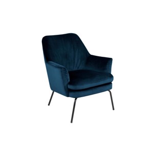 Chisa lounge stol | Marineblå velour