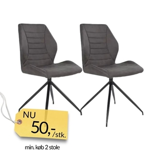 Fredericia stol - Grå/Brun (OBS: 2 stk. tilbage - SKAL AFHENTES I HORSENS)