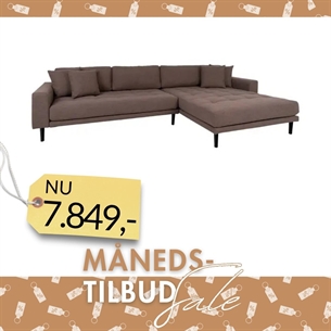 Lido Lounge Sofa Brun - Højrevendt Chaiselong