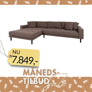Lido Lounge Sofa Brun - Venstrevendt Chaiselong