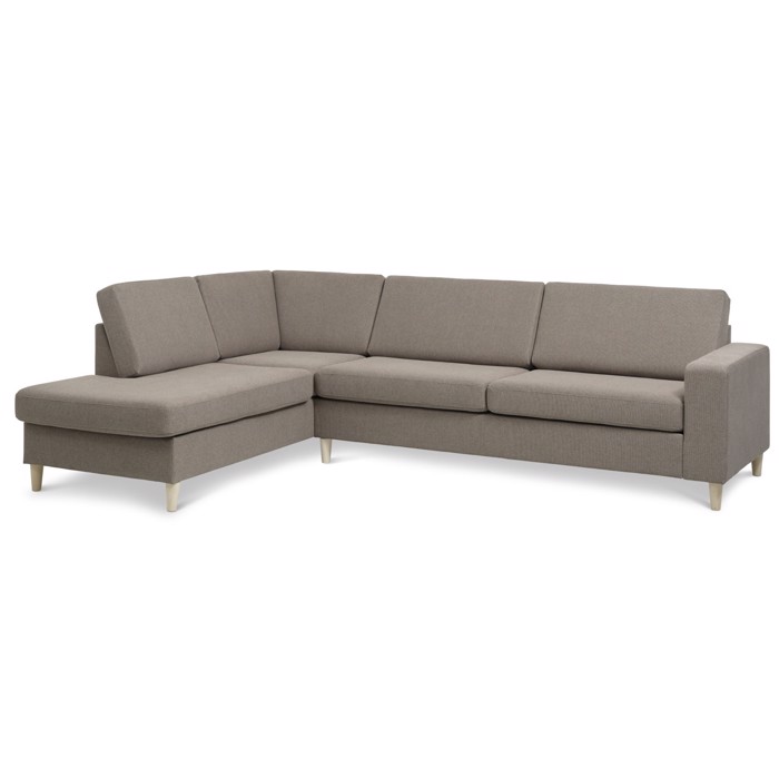 Panama sofa - Crem (Antelope) med chaiselong i Slidstærkt møbelstof. Dejlig