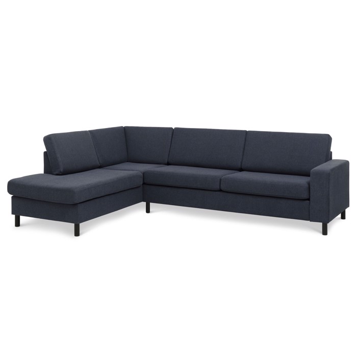 Panama sofa - (Deep Blue med chaiselong i Slidstærkt møbelstof. Dejlig