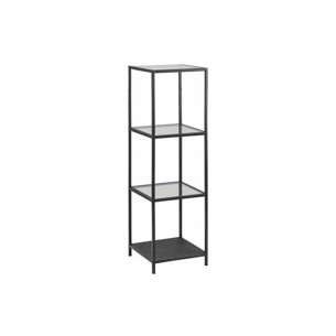 Seaford med glas hylde Moderne pulverlakeret stel og hylder. Mat