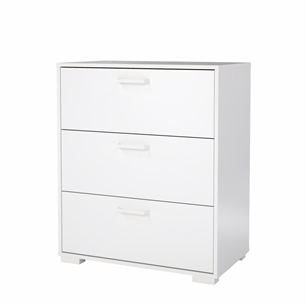 Sofia Kommode 3 skuffer - Hvid højglans