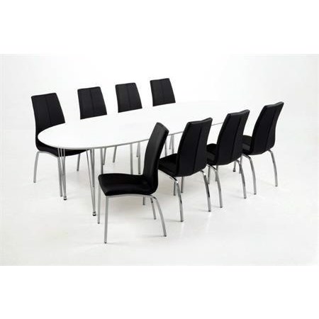Carina Spisebordsæt med 8 stole -- L170 - 270 cm x B 100 cm.