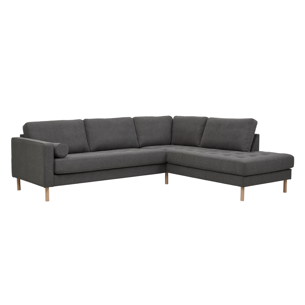 Sorrento sofa open end - vælg mellem lysegrå og mørkegrå