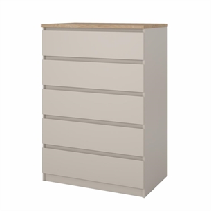 Naia Kommode 5 skuffer - Cashmere/Jackson Hickory