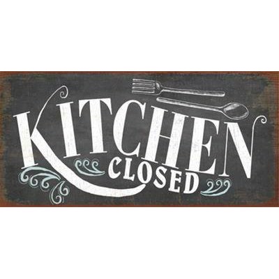 Køleskabsmagnet - Kitchen closed.......